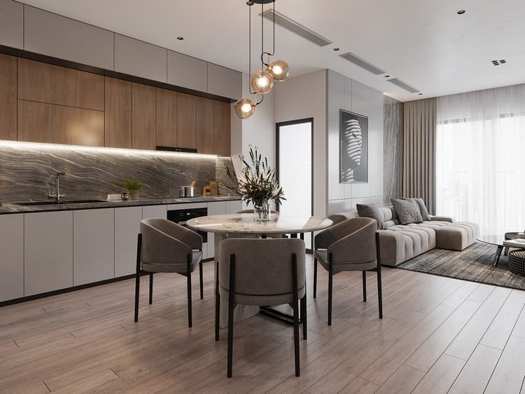 80+ Mẫu thiết kế phòng bếp đẹp hiện đại, nâng tầm không gian sống 2023