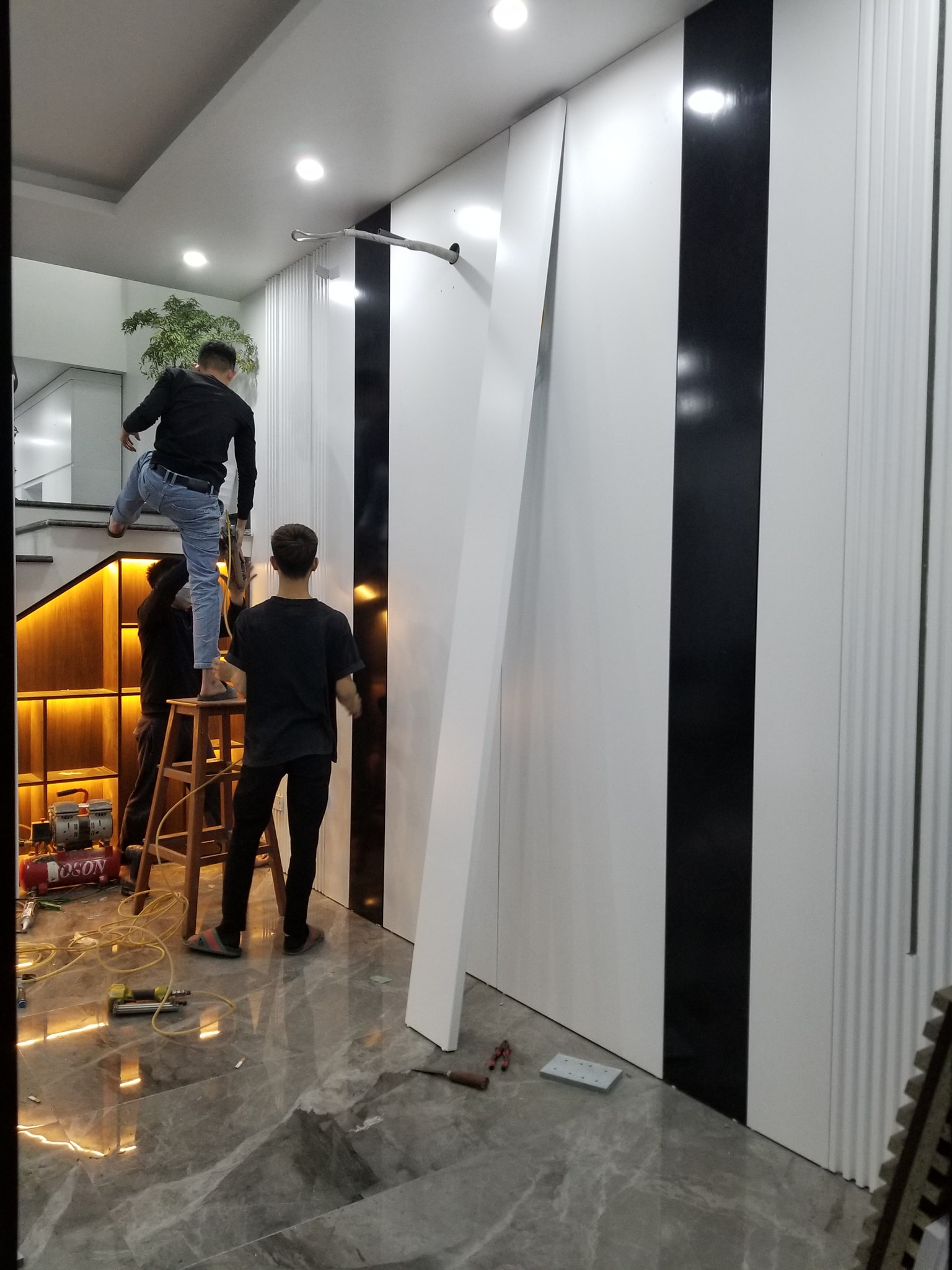 Thiết kế nhà 4 tầng - Anh Hùng - Chàng Sơn