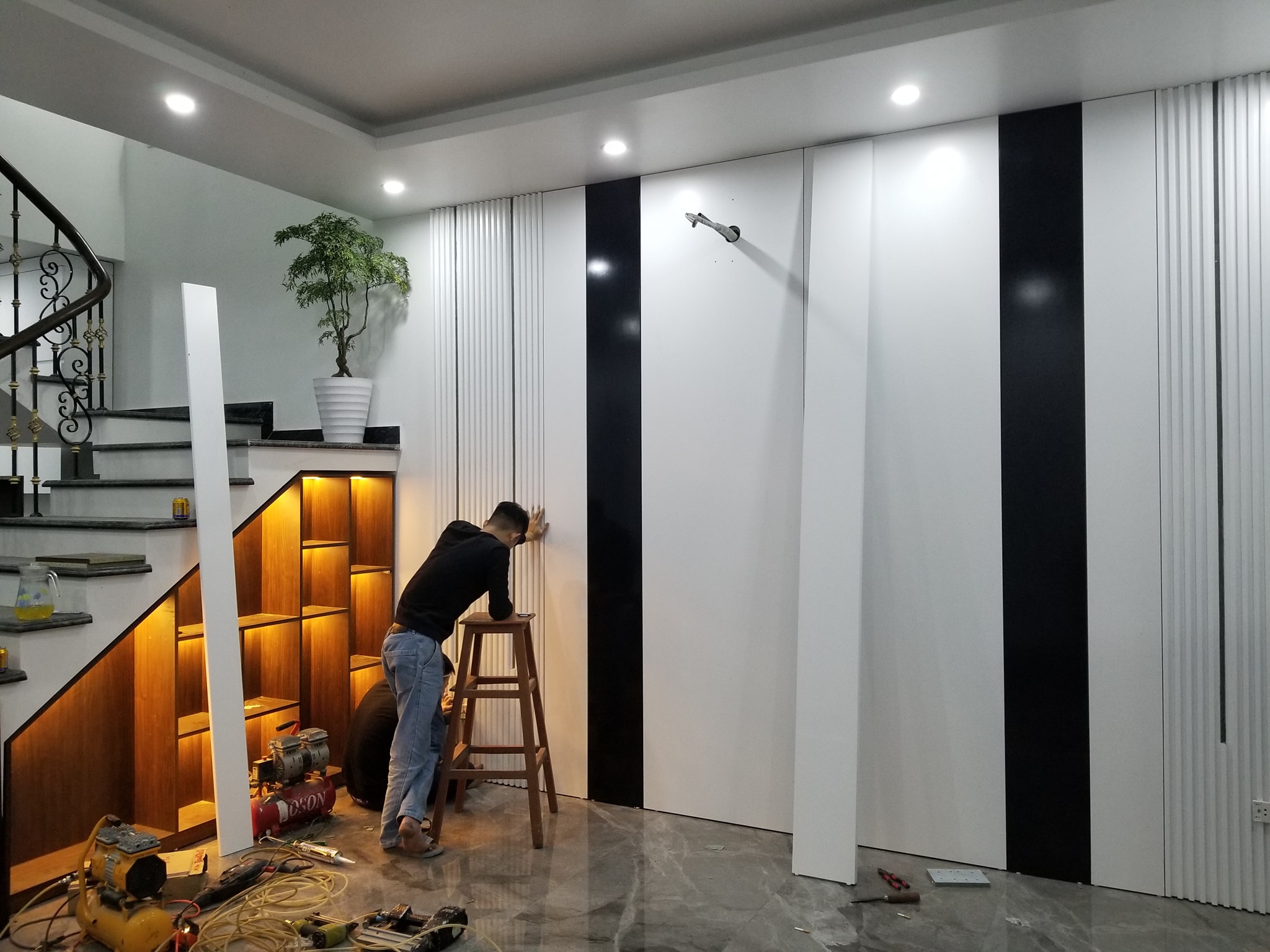 Thiết kế nhà 4 tầng - Anh Hùng - Chàng Sơn