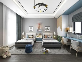 50+ Mẫu thiết kế nội thất phòng ngủ ấn tượng cho bé trai – 2023